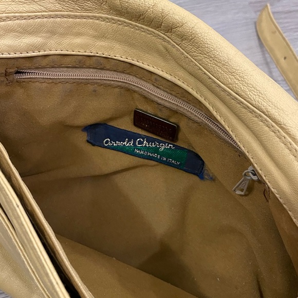 Arnold Churgin Yellow Genuine Leather Shoulder Bag Purse. - Picture 6 of 16